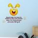 Zoomie Kids Reach High Cute Rabbit Vinyl Wall Decal Vinyl in Red/Yellow | 20 H x 20 W in | Wayfair E018D43D2B7F43DA90F575BC9B933970