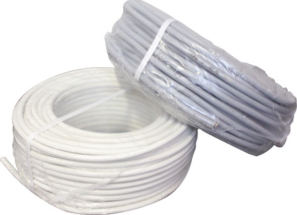 Câble souple HO5 VV-F 50 m 3 x 0,75 mm² blanc FILS & CABLES 007705 (DVA)