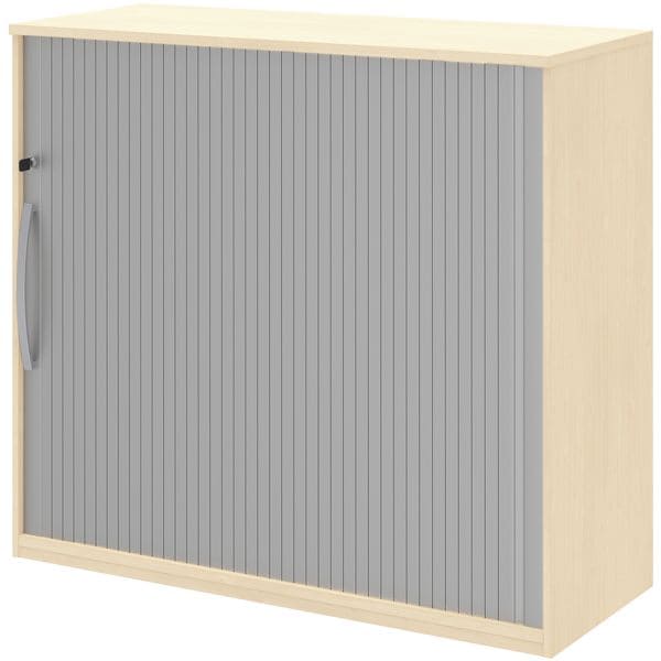 Rollladenschrank »Techno« rechts einschiebbar braun, röhr, 120×111.7×43 cm