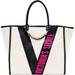 Victoria's Secret Bags | New Victoria's Secret Ribbon Logo City Tote | Color: Black/Cream | Size: Os