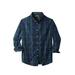 Men's Big & Tall Wrinkle-Free Plaid Shirt by KingSize in Tartan Plaid (Size 6XL)