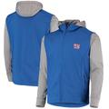 Men's Dunbrooke Royal/Gray New York Giants Alpha Full-Zip Jacket