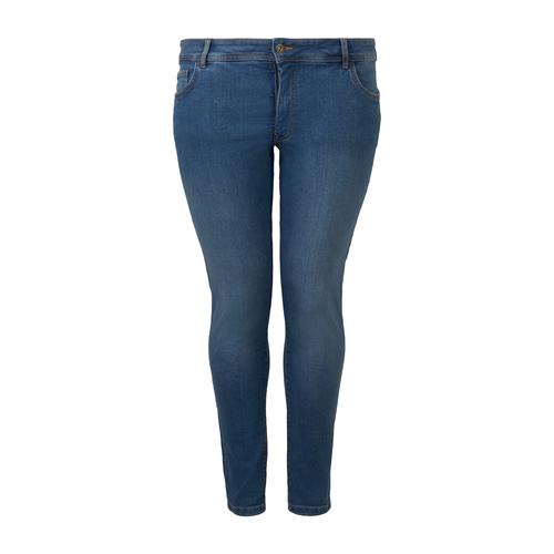 TOM TAILOR Damen Plus - Skinny Jeans, blau, Gr. 50