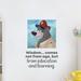 Design W/ Vinyl Wisdom Education Bear Life Cartoon Quotes Wall Decal Vinyl in Blue/Gray | 10" H x 8" W x 0.05" D | Wayfair Timmy 1430a