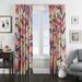 Folk N Funky Wavy Abstract Pastel Window Curtains Polyester | 52 H in | Wayfair WC079-2052