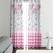 Folk N Funky Shabby Cottage Chic Window Floral Semi-Sheer Curtain Panels Metal | 52 H in | Wayfair WC037-4052