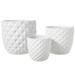 Corrigan Studio® Mckillip 3-Piece Ceramic Pot Planter Set Ceramic in White | 7.5 H x 8.25 W x 8.25 D in | Wayfair 3CDF0DA92A86443CA63DBCC48067F667