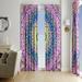 Folk N Funky Geometric Semi-Sheer Curtain Panels Polyester | 61 H in | Wayfair WC090-2061