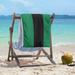 ArtVerse Boston Basketball Beach Towel Cotton Blend in Green/Black | 72 H in | Wayfair NBS011-STWL36