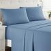 Latitude Run® Bruyn Double Brushed Hotel Luxury Sheet Set w/ Extra Soft Sheets & Pillowcases Microfiber/Polyester in Blue | Twin XL | Wayfair