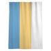 ArtVerse Golden State Basketball Striped Sheer Rod Pocket Single Curtain Panel Polyester in Green/Blue/White | 87 H in | Wayfair NBS107-SOCS58