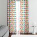 Folk N Funky Geometric Semi-Sheer Curtain Panels Polyester | 61 H in | Wayfair WC023-2061