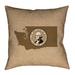 East Urban Home Katelyn Smith Washington State Flag Pillow Polyester/Polyfill blend in Brown | 28 H x 28 W in | Wayfair