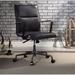 17 Stories Genuine Leather Conference Chair Upholstered in Black | 38 H x 22 W x 26 D in | Wayfair B774B49DEF1A4B4A85D0E51B834DE5C0