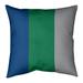 ArtVerse Vancouver Hockey Striped Pillow Polyester/Polyfill/Cotton Blend in Gray/Green/Blue | 16 H x 16 W x 3 D in | Wayfair NHS229-SLPG6CT