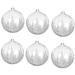The Twillery Co.® Ball w/ Stones Ornament Glass in White | 5.5 H x 5 W x 5 D in | Wayfair 6239637DF2994706BD00680508C98328