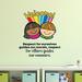 Zoomie Kids Respect School Classroom Life Cartoon Quotes Wall Decal Vinyl in Black/Brown/Orange | 20 H x 18 W in | Wayfair