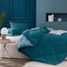 George Oliver Lizette Microfiber Reversible 2 Piece Comforter Set Polyester/Polyfill/Microfiber in Green/Blue | King Comforter + 2 Shams | Wayfair