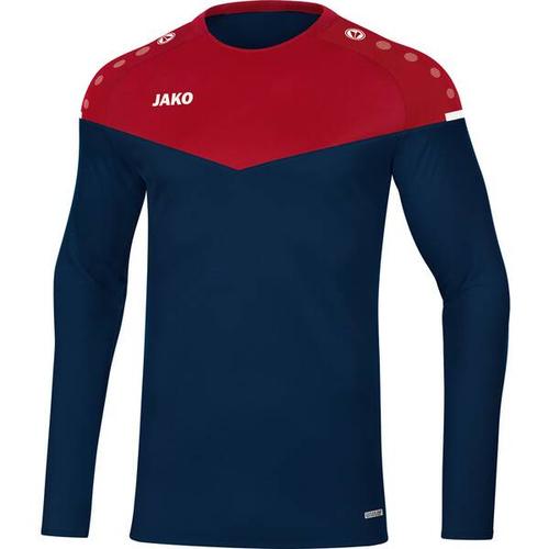 JAKO Herren Sweat Champ 2.0, Größe XL in marine/chili rot