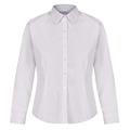 School Uniform 365 Trutex Girls Long Sleeve, Slim Fit Non Iron Blouses - Twin Pack, White, 38" (15-16 Years)