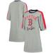 "Women's G-III 4Her by Carl Banks Heathered Gray Boston Red Sox Turnover 3/4-Sleeve Tee Dress"