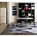 Black/Gray 96 x 0.04 in Area Rug - George Oliver Rayna Geometric White/Gray/Black Area Rug Polyester | 96 W x 0.04 D in | Wayfair