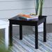 August Grove® Danah Wooden Outdoor Side Table Wood in Black | 16 H x 17.75 W x 17.75 D in | Wayfair E2F1F11B26CF4B74B3FF3911CEE01A50