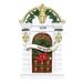 The Holiday Aisle® Door w/ Lights Personalized Hanging Figurine Ornament in Brown/Green/Yellow | 5 H x 3 W x 0.5 D in | Wayfair