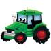 The Holiday Aisle® Green Tractor Toy Hanging Figurine Ornament Plastic in Black/Green | 3 H x 4 W x 0.5 D in | Wayfair