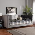 Willa Arlo™ Interiors Saul Daybed Metal in Gray | 37.6 H x 63.6 W x 93.7 D in | Wayfair 457FF21B6C1646F590DF685465E9403B