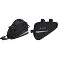 VAUDE Radtasche Off Road Bag M, black, One Size, 127100100 & Radtaschen Triangle Bag, black, one Size, 127110100