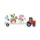 Vilac Truck and Tractor Farm Yard Animal Game, Stacking Wooden Vehicles, Montessori Play, 12 Months+