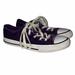 Converse Shoes | Converse All Star Purple Velvet 658211f Size 1 | Color: Purple/White | Size: 1g