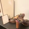 Coach Shoes | Coach Sandals - Platform Peep-Toe Shoes | Color: Brown | Size: 9