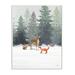 Stupell Industries Winter Season Forest Animals Fox Deer Squirrel by House Fenway - Graphic Art Print Wood in Brown | 15 H x 10 W x 0.5 D in | Wayfair