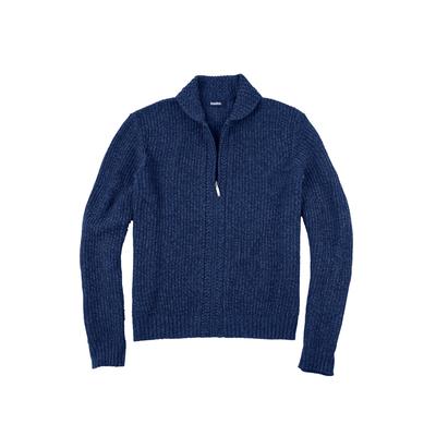 Men's Big & Tall Shaker Knit Zip-Front Cardigan by...