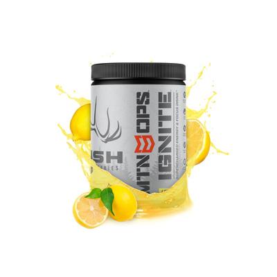 MTN OPS HUSH Ignite Supercharged Energy Drink 45 Serving Tub Lemonade 1104260145