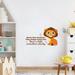 Design W/ Vinyl Never Fear Lion Vinyl Wall Decal Vinyl in Brown/Orange | 8 H x 10 W in | Wayfair Timmy 1477a