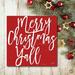 The Holiday Aisle® Merry Christmas Y'all - Wrapped Canvas Textual Art Print Canvas in Red/White | 24 H x 24 W x 1.5 D in | Wayfair