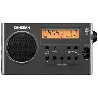 Sangean Camp & Hike AM / FM Compact Digital Tuning Portable Radio Gray-Black SG106 Model: SG-106