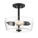 Designers Fountain Westin 12 Inch 2 Light Semi Flush Mount - 95711-MB