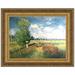 Vault W Artwork The Summer, Poppy Field, 1875 by Claude Monet Framed Painting Print Canvas in Blue/Green | 14.75 H x 17.25 W x 2 D in | Wayfair