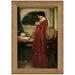 Vault W Artwork The Crystal Ball 1902 by John William Waterhouse Picture Framed Print on Canvas in Brown/Red | 39 H x 28 W x 1 D in | Wayfair