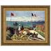 Vault W Artwork The Terrace at Sainte-Adresse, 1867 by Claude Monet Framed Painting Print Canvas in Blue/Green | 30.25 H x 37.25 W x 2 D in | Wayfair