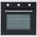 SIA AMZSO101 60cm Black Built In Multi Function Electric Single True Fan Oven