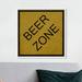 Art Remedy Drinks & Spirits Beer Zone - Textual Art Print Wood in Brown | 24 H x 24 W x 1.5 D in | Wayfair 22473_24x24_CANV_WFL