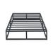 Alwyn Home Poulan 9" Steel Bed Frame Metal in Black | 9 H x 53.5 W x 74.5 D in | Wayfair 31153692F7214B8DB1B5BFEB57727902