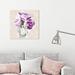 Rosdorf Park Floral & Botanical Italy Ivy Rose Scent - Graphic Art Print on Canvas in Indigo/White | 12 H x 12 W x 1.5 D in | Wayfair