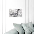 Art Remedy Zoo & Wild Animals Snake Dos - Graphic Art Print on Canvas in Gray | 20 H x 30 W x 1.5 D in | Wayfair 13660_30x20_CANV_XHD