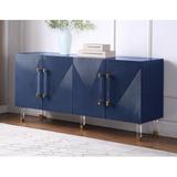 Everly Quinn Wanneroo 65" Wide Sideboard Wood in Blue | 31.25 H x 65 W x 18 D in | Wayfair 00B594C937474D6C8963C125F0A7A60F